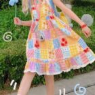 Cute Colorful Dress - Jojifuku Aesthetic word2
