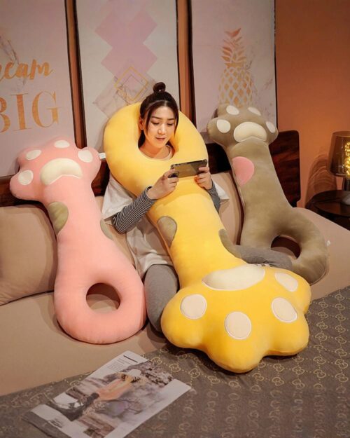 Cute Super Soft Cat Paw Sleeping Pillow