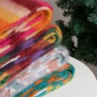 Fluffy Rainbow Scarf - Kawaii Winter Clothes word1