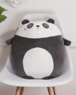 Cute panda squishy animal plushies, soft and cuddly stuffed toy.