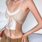 Summer Patchwork Camisole - Coquette Aesthetic word2