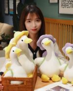 Kawaii Molly the Little Flower Duck plushie toy, three adorable ducks displayed together.