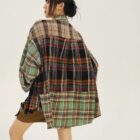 Casual Retro Plaid Shirt - Y2K Aesthetic word1