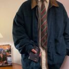 Korean Style College Jacket - Preppy Aesthetic word1