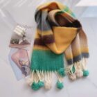 Fluffy Rainbow Scarf - Kawaii Winter Clothes word1