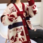 Otom Cat Cardigan Sweater - Vintage Aesthetic word1