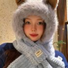 Fluffy Fox Winter Hat - Kawaii Clothes word2
