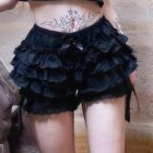 Black Puffy Skirt - Gothic Coquette Aesthetic word2