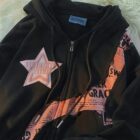 Harajuku Style Streetwear Hoodie - Grunge Aesthetic word1