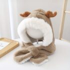 Cute and Fluffy Reindeer Winter Hat word1