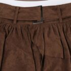 Irregular Brown Skirt - Aesthetic Vintage word1