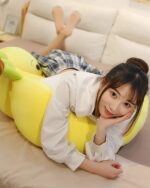 Cute banana plushies in a three-pack edition, displayed as a plush toy.