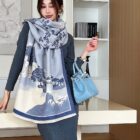 Vegan Cashmere Wide Scarf - Seasons Edition word1