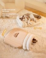 Fluffy Sleeping Bag - Pocket Cat Edition kawaii cat bed for cats to sleep comfortably indoors and outdoors.