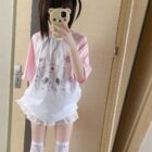 Neko Nurse Pink T-Shirt - Cutecore Aesthetic word2