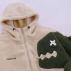 Harajuku Fluffy Cashmere Hoodie - Dino Edition word1