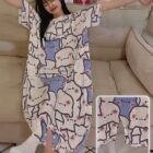 Short Sleeved Loose Pajamas - Neko Edition word3