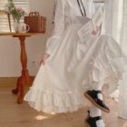 Ruffled High Waist Long Skirt - Gothic Lolita word3