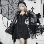 Meshy Top - Gothic Aesthetic word1