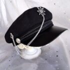 Gothic Style Army Hat - Lolita Aesthetic word1