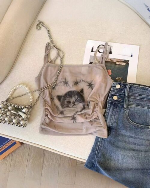 The KItty Top - Y2K Aesthetic