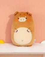 Kawaii wild animal plushies – brown pig bean plush, soft and cute.