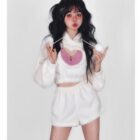 Kawaii Fluffy Pajama Set word1