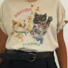 Cute Kitten Besties Forever T-Shirt word3