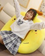 Cute yellow banana plushies in a three-pack edition, soft and cuddly.