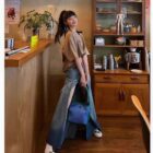 Gradient Cut Out Long Skirt - Y2K Aesthetic word3