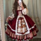 Red Cape Puffy Dress - Classic Lolita Aesthetic word2