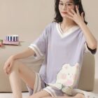 Happy Bear Summer Pajamas - Kawaii Clothes word3