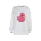 Pink Duck Pullover Sweater word1