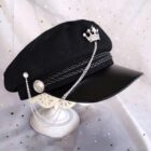 Gothic Style Army Hat - Lolita Aesthetic word1