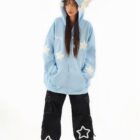 Loose Thick Feathered Hoodie - Harajuku Aesthetic word1