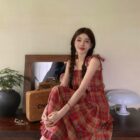 French Style Suspender Skirt - Vintage Aesthetic word2