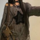 Off Shoulder Star Top - Grunge Aesthetic word3