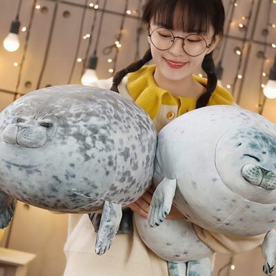 Yuki the Seal Plush and Arale
