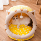 Kawaii Animal-Themed Cat Bed word1