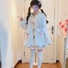 Fluffy Rabbit Ears Hoodie - Kawaii Clothes word3