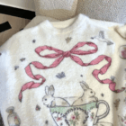 Rabbit Sweater - Kawaii Vintage word3