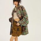 Casual Retro Plaid Shirt - Y2K Aesthetic word1