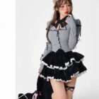 Tiered Ruffle Skirt - Kawaii Clothes word2