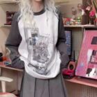 Saggy Short-Sleeved T-Shirt - Animecore Aesthetic word3