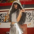 Silver Pleated Skirt - Coquette Aesthetic word3