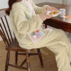 Thick Plush Pajamas - Kawaii Clothes word1