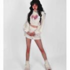 Kawaii Fluffy Pajama Set word1