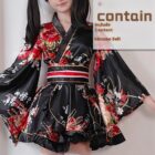 Casual Red Yukata - Harajuku Aesthetic word1