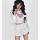 Kawaii Fluffy Pajama Set word1