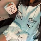 Kawaii Neko Hoodie - Harajuku Aesthetic word3